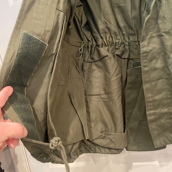 Vintage Green Cargo Syntex Canvas Utility Jacket (Medium) - Picture 3 of 6